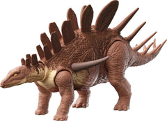 Mattel Jurassic World Kentrosaurus Roar Attack front view for imaginative play and display