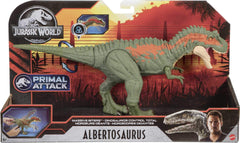 Mattel Jurassic World Massive Biters Albertosaurus battle-ready figure for kids four and up