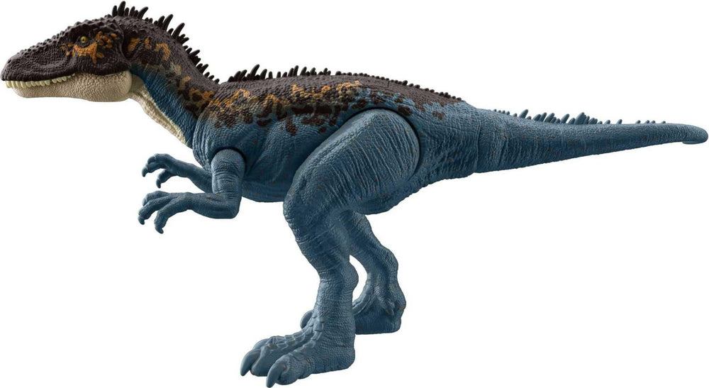 Mattel Jurassic World Mega Destroyers Carcharodontosaurus Blue figure in collectible pose
