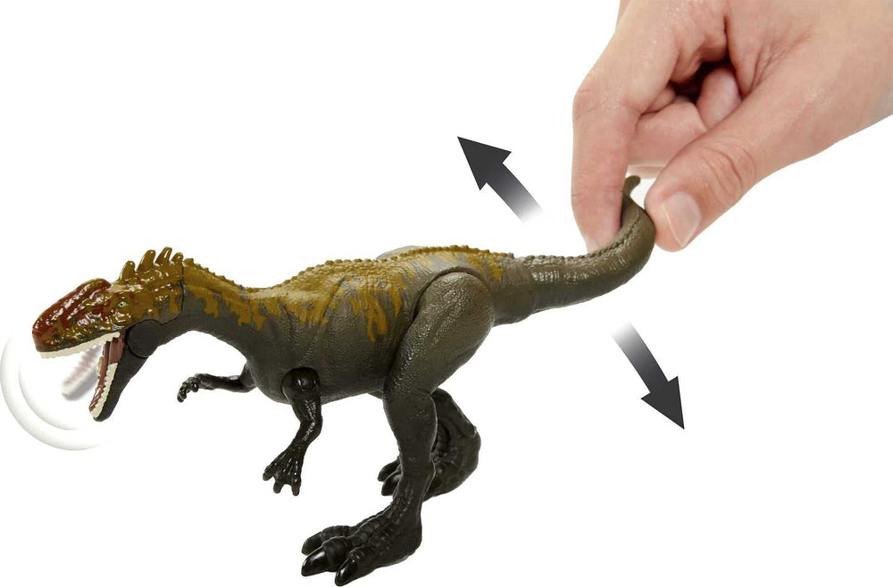 Mattel Jurassic World Monolophosaurus with articulated arms and legs for realistic posing