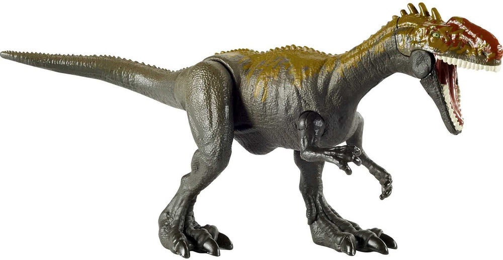 Mattel Jurassic World Monolophosaurus Savage Strike figure with attack move for action play