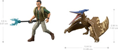 Mattel Jurassic World Rebirth Pteranodon figure shown in flight pose for display.
