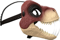 Mattel Jurassic World Rebirth Raptor mask adjustable strap for secure fit.