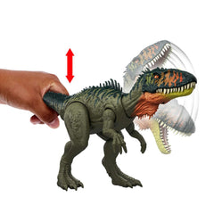 Mattel Jurassic World Rebirth Tyrannotitian arm-slash motion fuels exciting combat play.