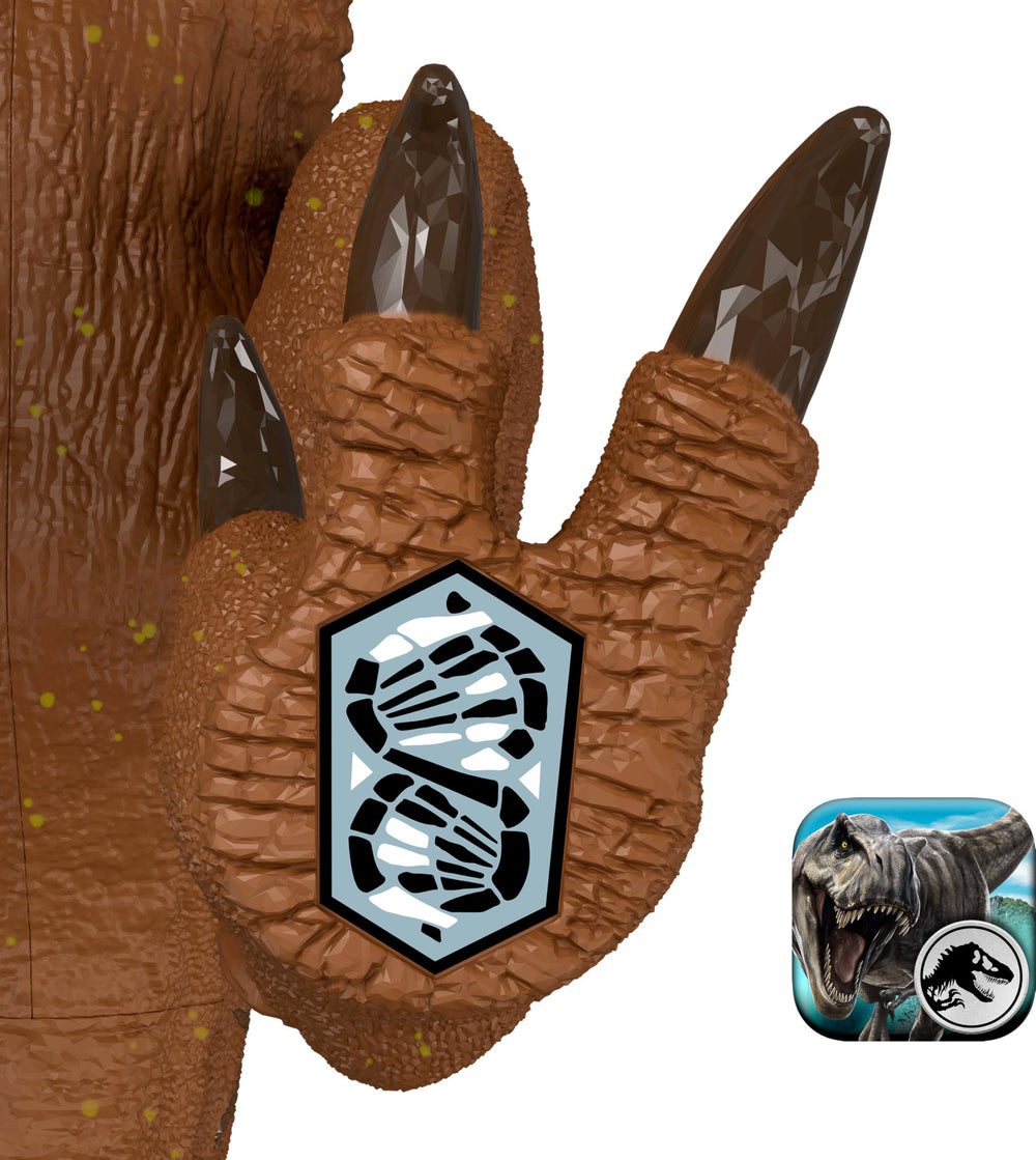 Mattel Jurassic World Rebirth Velociraptor with stun prod accessory for dramatic scenes.