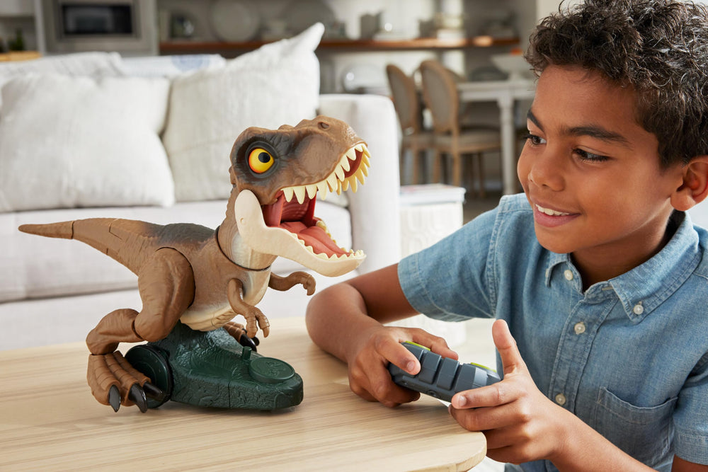 Mattel Roarin Frenzy T Rex RC chomps and roars for exciting battles