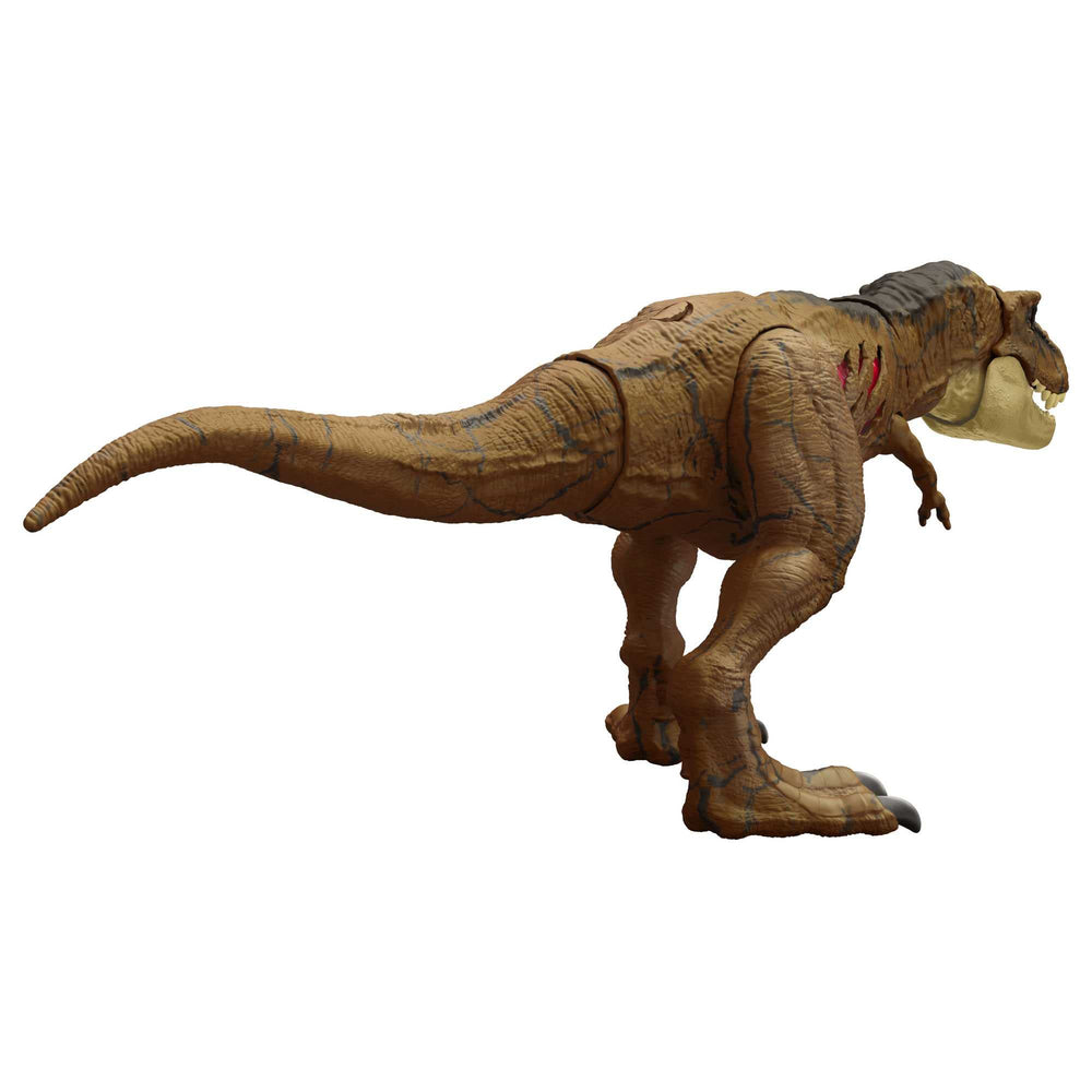 Mattel Jurassic World T-Rex stands at 47 cm for lifelike presence in room.