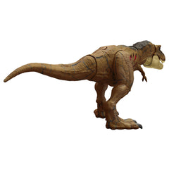 Mattel Jurassic World T-Rex stands at 47 cm for lifelike presence in room.