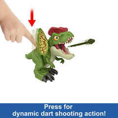 Mattel includes two dart-style projectiles for action play.