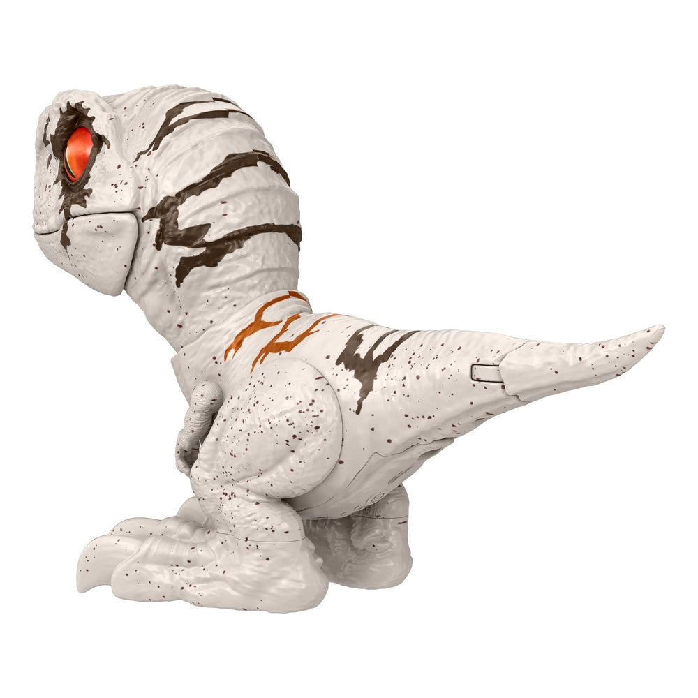 Mattel Jurassic World Uncaged Rowdy Roars toy close-up eyes inspire wonder