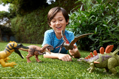 Mattel Jurassic World Wild Roar dinosaur figure with roaring sound for dramatic play.