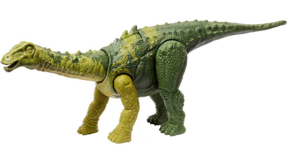 Mattel Jurassic World Wild Roar Nigersaurus figure roaring with attack motion for kids' play