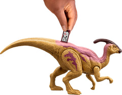 Mattel Jurassic World Parasaurolophus glow in dark accents for night play