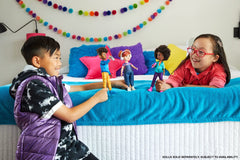 Karma Grant doll showcases curly hair and the signature outfit from the series.