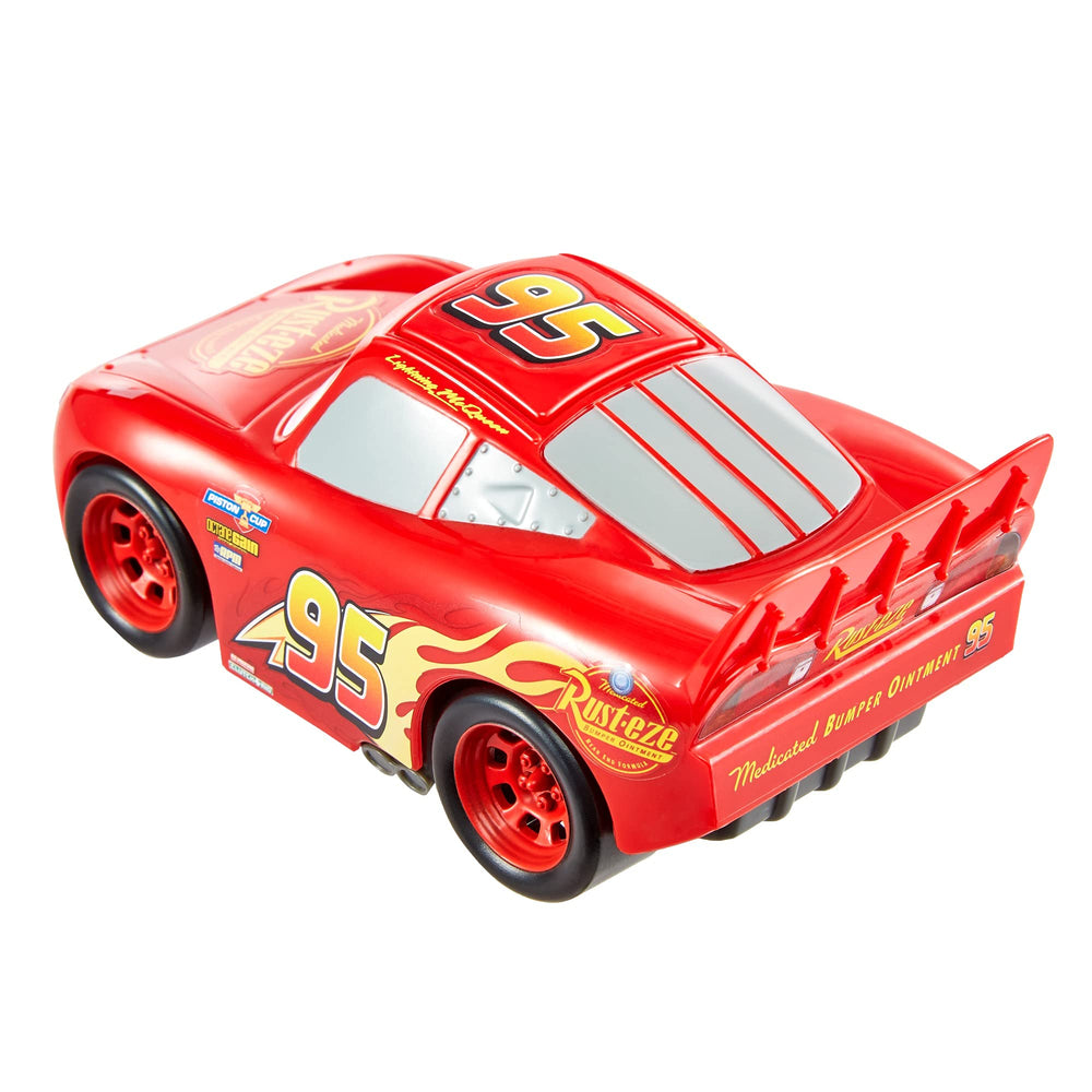 Roof button press to trigger iconic Cars sounds during play.
