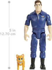 Mattel Lightyear Buzz figure closeup highlights authentic sculpting.