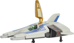 Mattel Lightyear Hyperspeed foe vehicle with movie-inspired decoration for display.