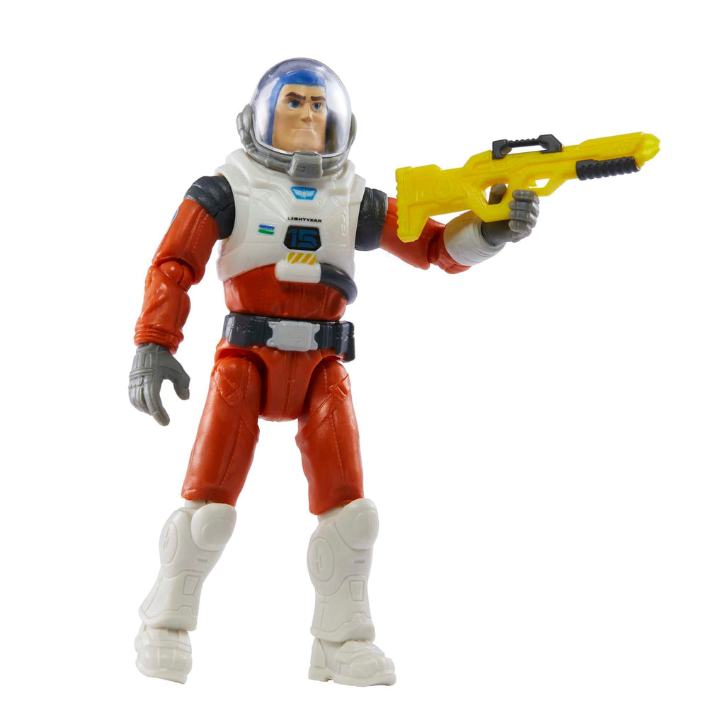 Mattel authentic movie-detail Buzz Lightyear 5-inch figure for display.