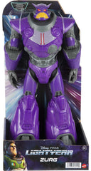 Mattel Disney Pixar Lightyear Zurg action figure, 13.75-inch profile for dramatic display.