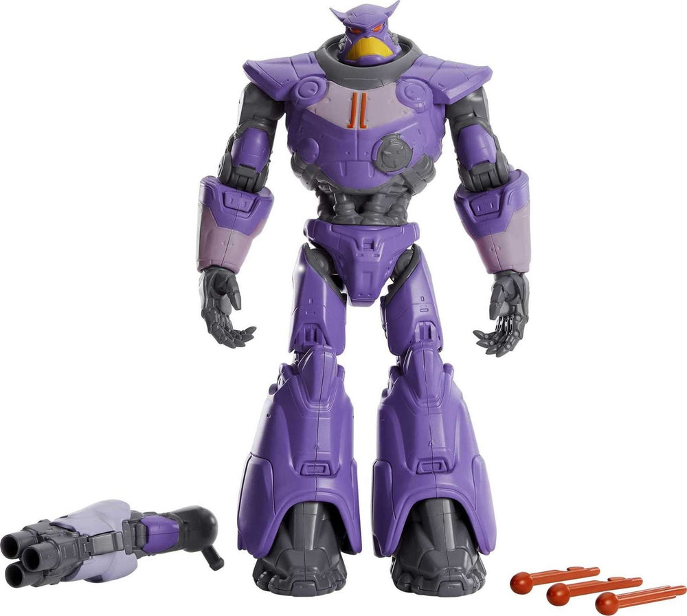 Mattel Lightyear Zurg size contrast with Buzz, great for display drama.