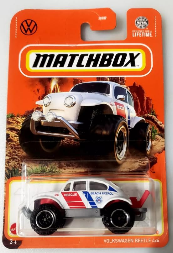 Mattel Matchbox Volkswagen Beetle 4x4 diecast model for display and imaginative play