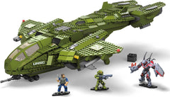 Mattel MEGA Halo Pelican landing gear deploys for dramatic landings