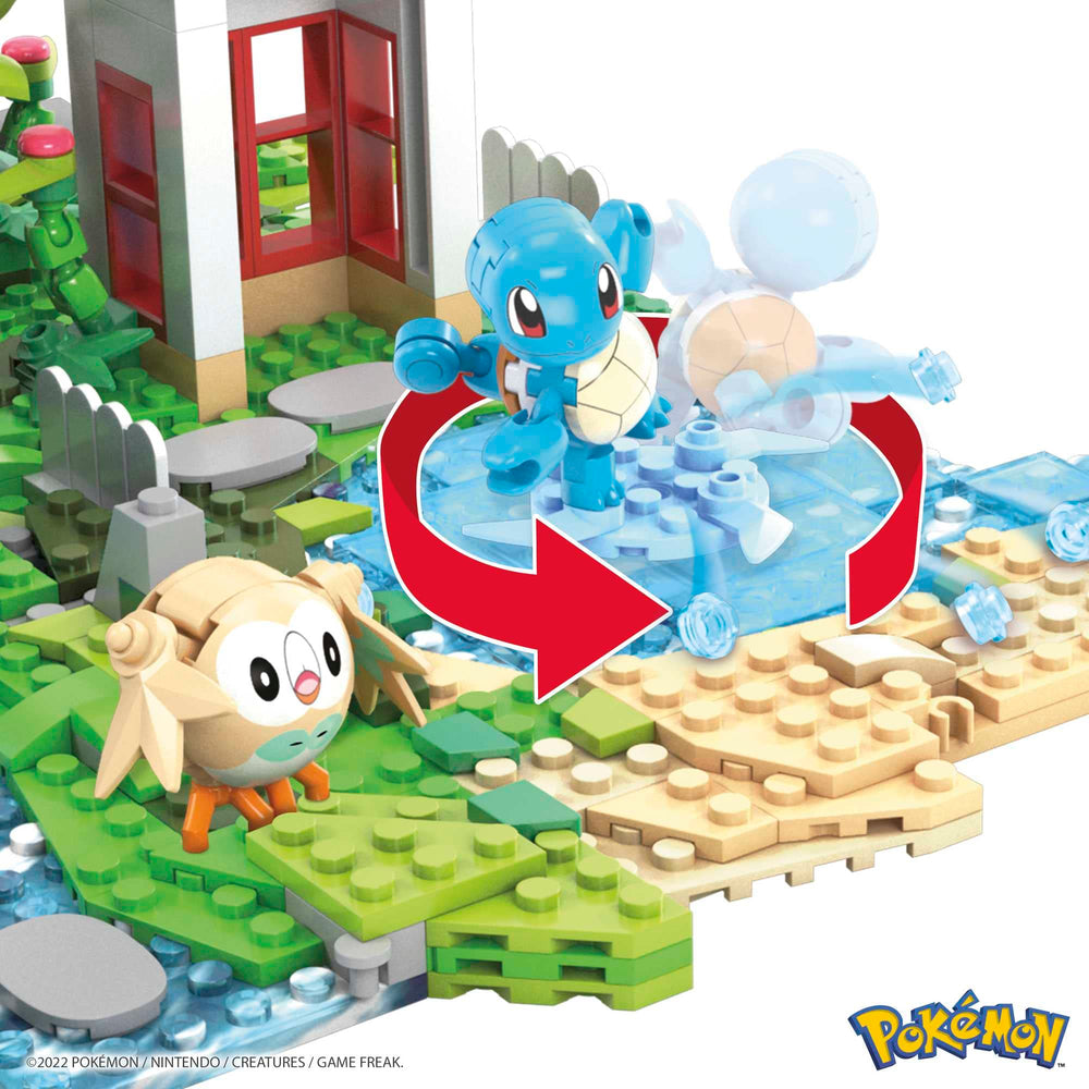 Mattel MEGA Pokémon Jungle Voyage lake and beach supports relaxed storytelling.