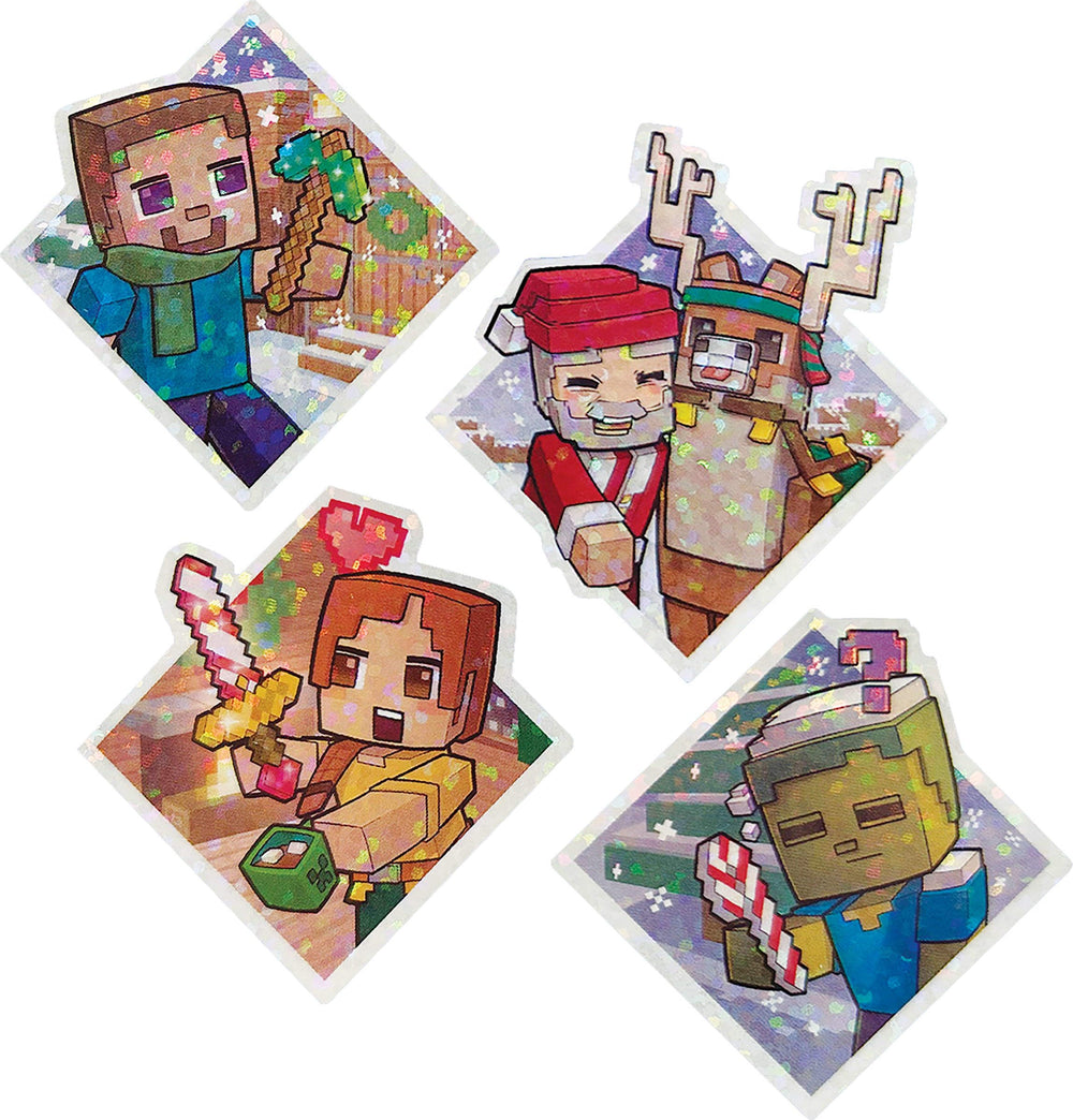 Mattel Minecraft Advent Calendar snowball, cookie, and milk accessory enables interactive play.