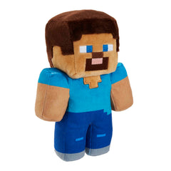 Mattel Minecraft Basic Plush Character stands 8 inches tall for adventures.