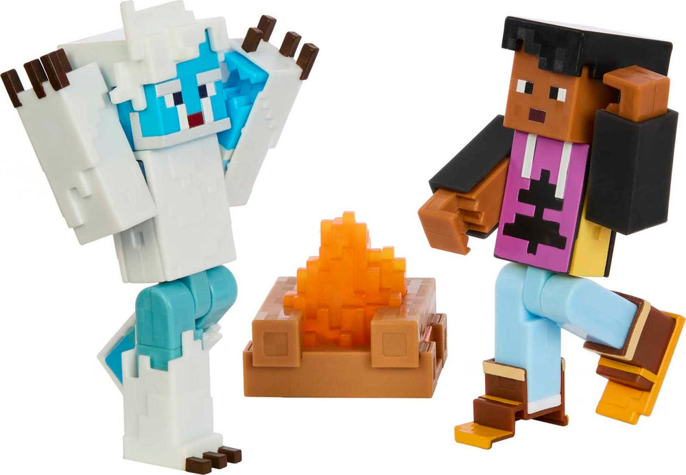 Mattel Minecraft Creator Series Camp Enderwood hoodie DLC for in-game customization.