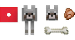 Mattel Minecraft Diamond Wolf display-ready packaging for shelves.