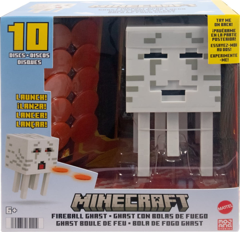 Gift-ready packaging for Mattel Minecraft Fireball Ghast fans.