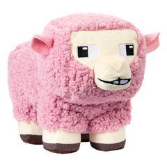 Mattel Minecraft Pink Sheep plush 8-inch with soft fabric, perfect for play and display.