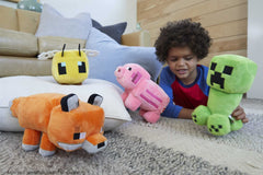 Mattel Minecraft Plush with embroidered features for durable, tactile fun.