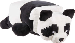 Mattel Minecraft plush panda stretchy material enhances squeezable, cuddly fun for kids.