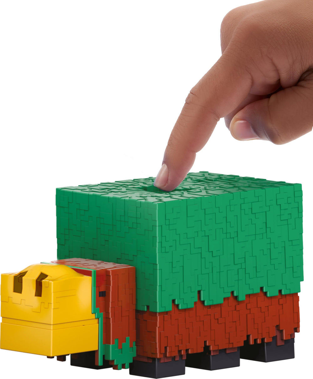 Mattel Minecraft Sniffer action figure mob-vote-winner design, faithful to iconic character.