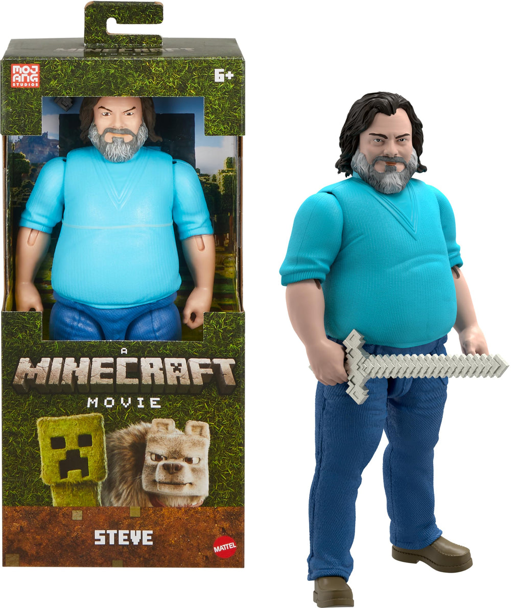 Mattel Minecraft Steve 12-inch figure ready for imaginative play and display