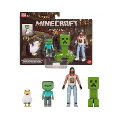 Mattel Minecraft Woodland Mansion Throwdown figures ready for imaginative adventures