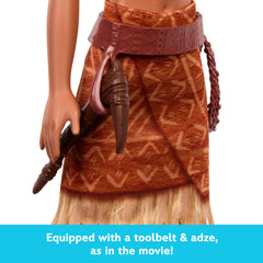 Mattel Moana Loto articulated doll with movable hair for styling.