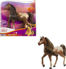 Mattel Spirit Untamed 8in movable-head chestnut Pinto for poseable play