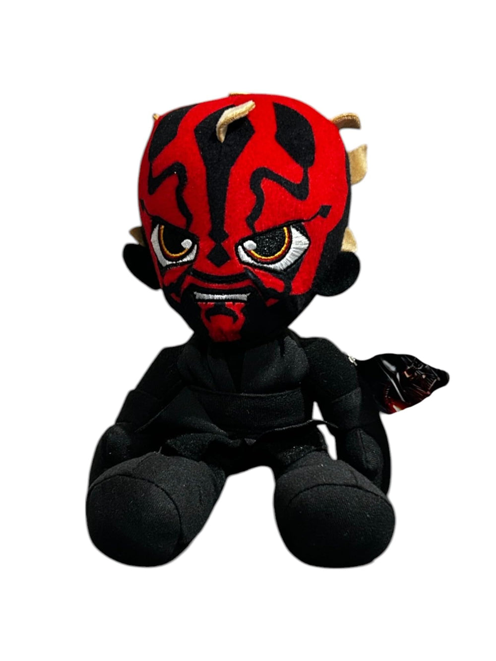 Mattel Star Wars Darth Maul plush toy with fierce expression for display and cuddling