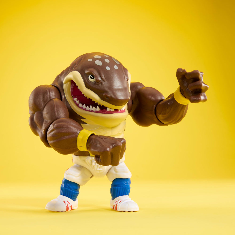 Mattel Street Sharks Big Slammu at 6-inch scale for shelf display.