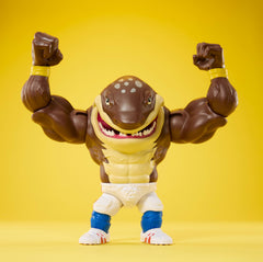 Nostalgic Mattel Street Sharks Big Slammu figure for collectors.