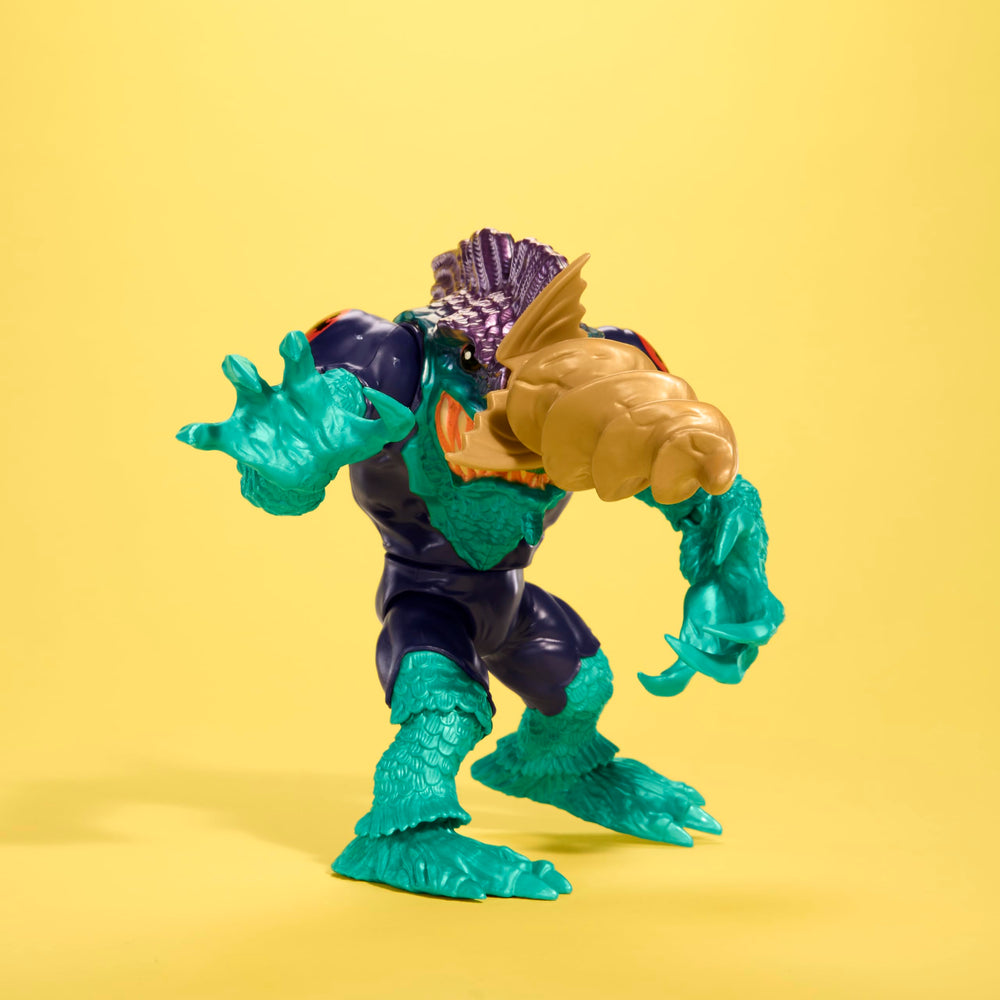 Mattel Street Sharks Slash action figure commemorates the 30th anniversary with vintage-inspired design.