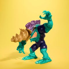 Mattel Street Sharks Slash action figure features drill motion for dramatic action poses.