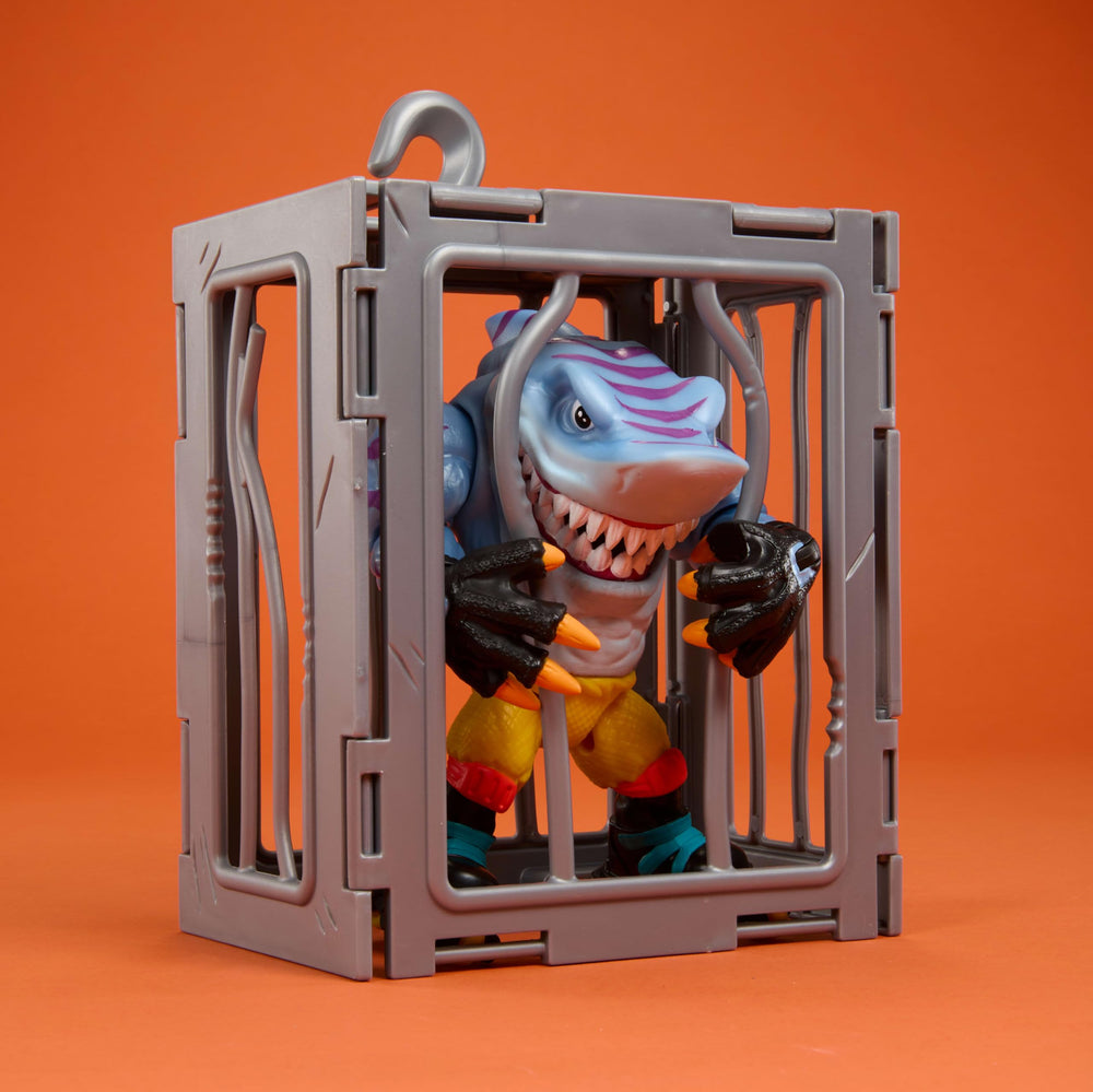 Mattel Streex modular cage demonstrates collectible setup for containment play.