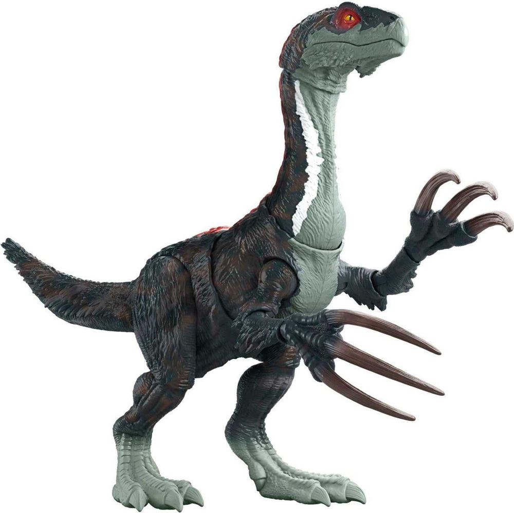 Mattel Therizinosaurus figure with sound-slashin claws enhances dynamic imaginative play
