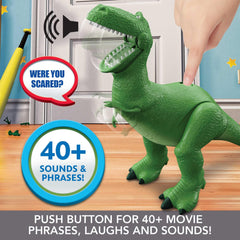 Mattel Toy Story Roarin’ Laughs Rex mouth opens with phrases