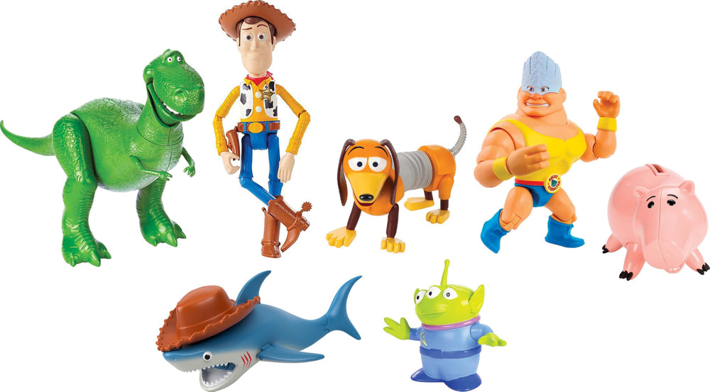 Mattel Toy Story Woody figure ready for storytelling adventures with authentic deco
