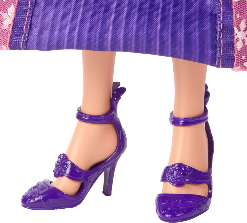 Doll stand and articulation enable dynamic posing of the Mattel Wicked Moon.